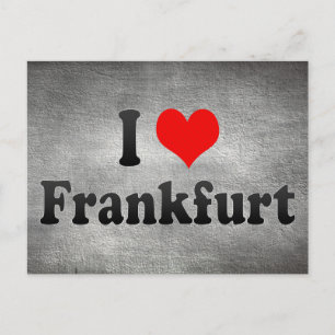 I Love Frankfurt, Duitsland Briefkaart
