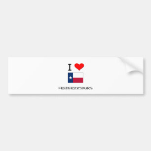 I Love Fredericksburg Texas Bumpersticker
