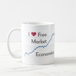 I Love Free Market Economics grappig Koffiemok