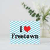 I Love Freetown, Sierra Leone Briefkaart (Staand voorkant)