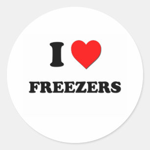 I Love Freezers Ronde Sticker