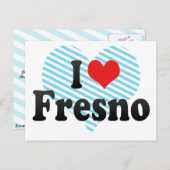 I Love Fresno Briefkaart (Voorkant / Achterkant)
