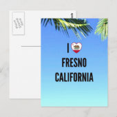 I Love Fresno, California Briefkaart (Voorkant / Achterkant)
