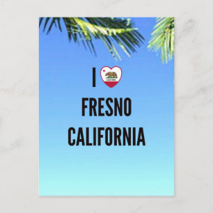 I Love Fresno, California Briefkaart