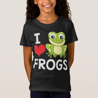 I Love Frogs Funny Animal Kikker Lover Amphibian T-shirt
