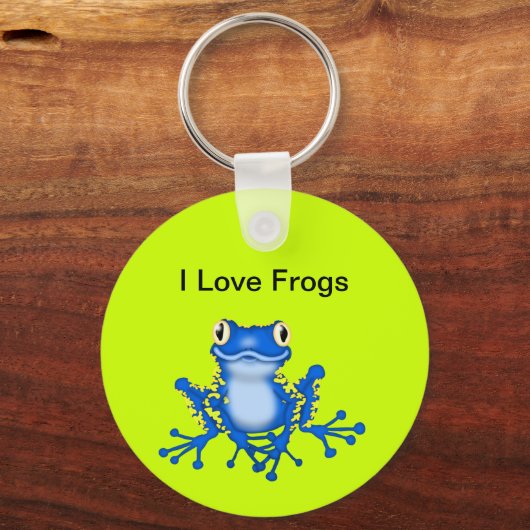 I Love Frogs Sleutelhanger (Voorkant)