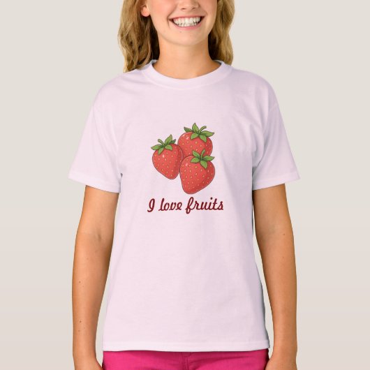  " I love fruits" T-shirt  (Devant)