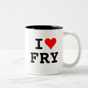 I Love FRY Coffee Mok (White/Black)