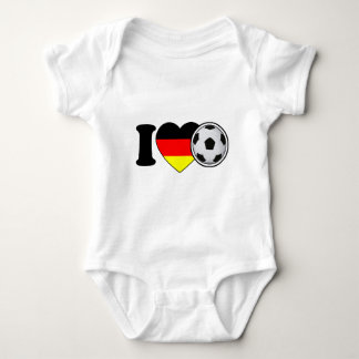 "I Love Fussball" - Mit beliebtem Deutschlandherz Romper