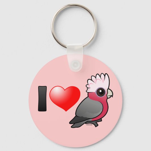 I Love Galahs (crest up) Sleutelhanger (Voorkant)