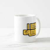 I Love Gaming Coffee Mok (Voorkant rechts)