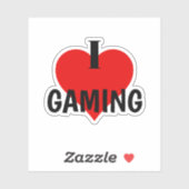 I Love Gaming Stickers - Stickers Gamer (Feuille)