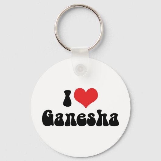 I Love Ganesha Sleutelhanger (Voorkant)