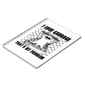 I LOVE GARBAGE THAT'S MY PROBLEM FUNNY GARBAGE RAC NOTITIEBOEK (Linkerzijde)