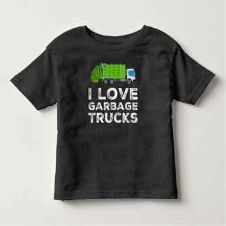I Love Garbage Truck For Kids Toddler Long Sleeve Kinder Shirts