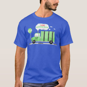I Love Garbage Truck Kinder Shirt Boys Trash Truck