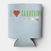 I Love Gardening Illustrated Text Blikjeskoeler (Voorkant)