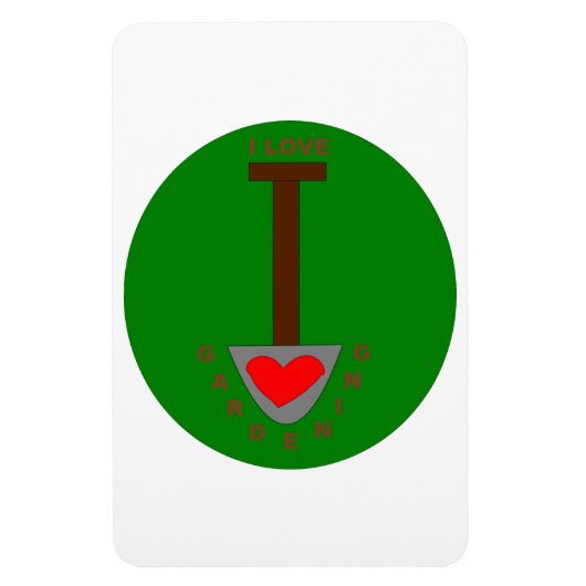 I Love Gardening Magnet (Vertical)