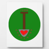 I Love Gardening Plaque Fotoplaat (Voorkant)