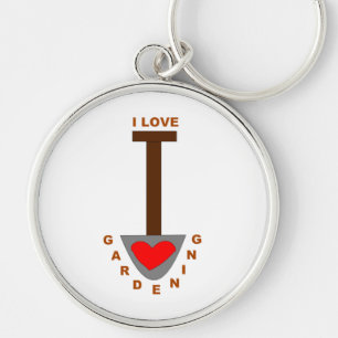 I Love Gardening Spade Sleutelhanger
