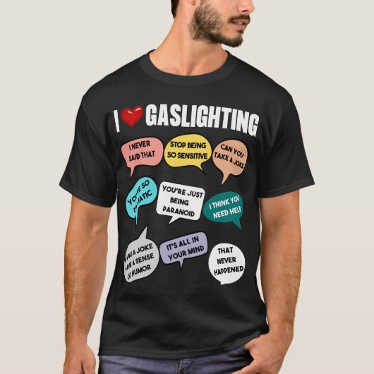 "I Love Gaslight" fun & méchant Design Sweat - shi (Devant)