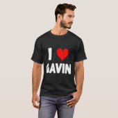 I Love Gavin - Heart  T-shirt (Voorkant volledig)