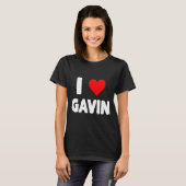 I Love Gavin - Heart  T-shirt (Voorkant volledig)