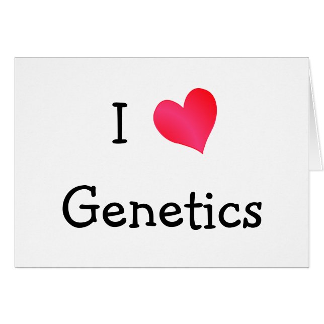 I Love Genetics (Voorkant Horizontaal)
