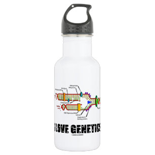 I Love Genetics (DNA Replication) Waterfles
