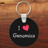 I Love Genomics Sleutelhanger (Voorkant)