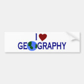 I Love Geography Bumpersticker (Voorkant)