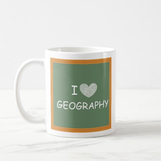 I Love Geography Koffiemok (Links)