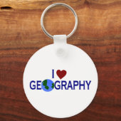 I Love Geography Sleutelhanger (Voorkant)