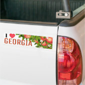 I Love Georgia Peaches Bumpersticker (Op Truck)