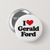 I Love Gerald Ford Ronde Button 5,7 Cm (Voorkant /achterkant)