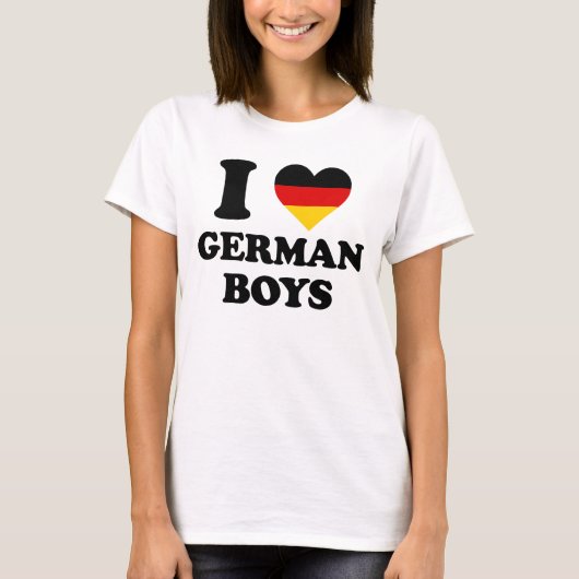 I love German Boys T-shirt (Voorkant)