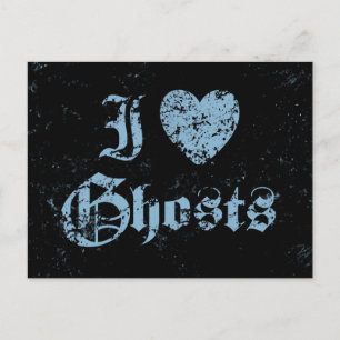 I Love Ghosts Briefkaart