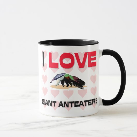 I Love Giant Anteaters Mok (Rechts)