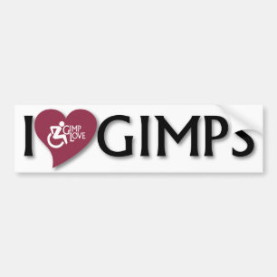 I Love Gimps Bumpersticker