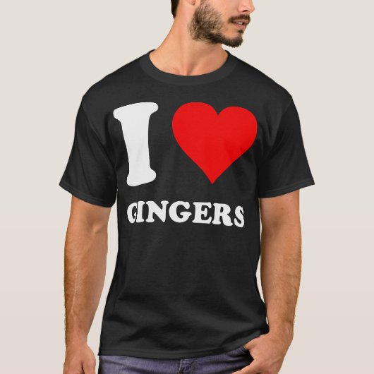 I Love Gingers T-shirt (Voorkant)