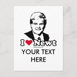 I Love Gingrich Briefkaart