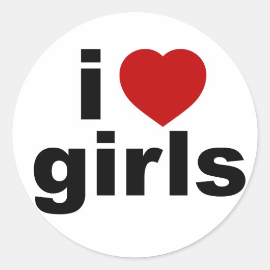 I Love Girls Sticker (Devant)