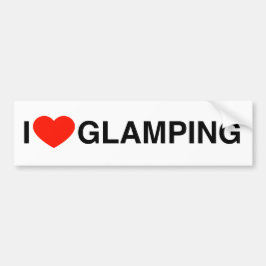 I Love Glamping Bumpersticker