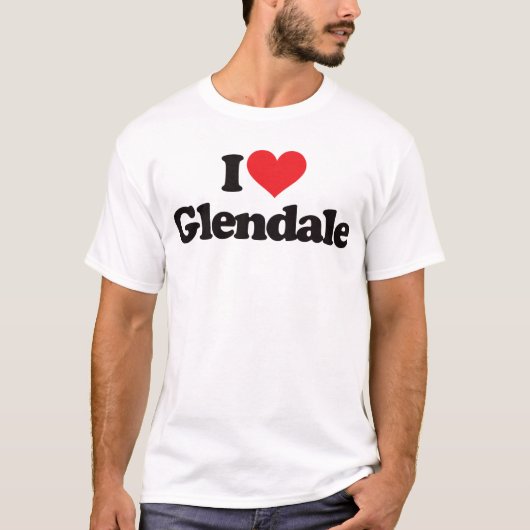 I Love Glendale T-shirt (Voorkant)