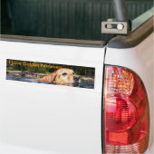 I Love Golden Retrievers - Bumpersticker (Op Truck)
