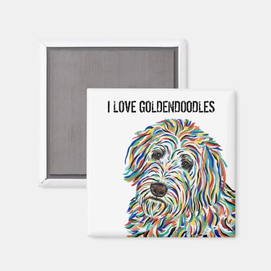 I Love Goldendoodles Magnet (Recto/Verso)