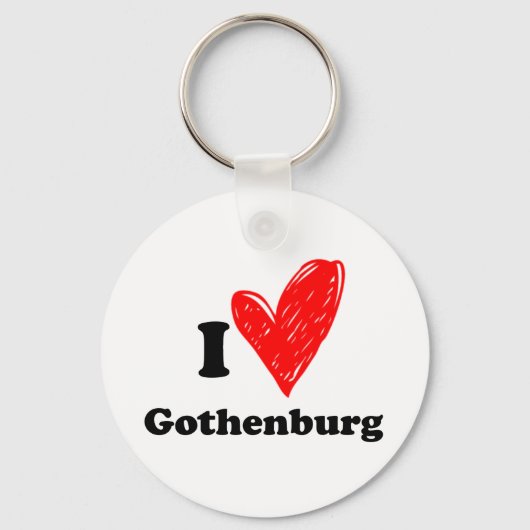 I Love Göteborg Sleutelhanger (Voorkant)