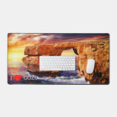 I Love Gozo Photo Desk Mat (Clavier et souris)