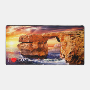 I Love Gozo Photo Desk Mat