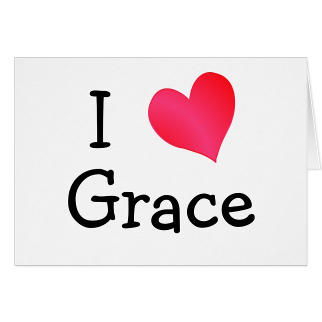 I Love Grace (Voorkant Horizontaal)